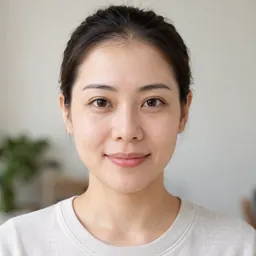 清晰正面的女性照片示例